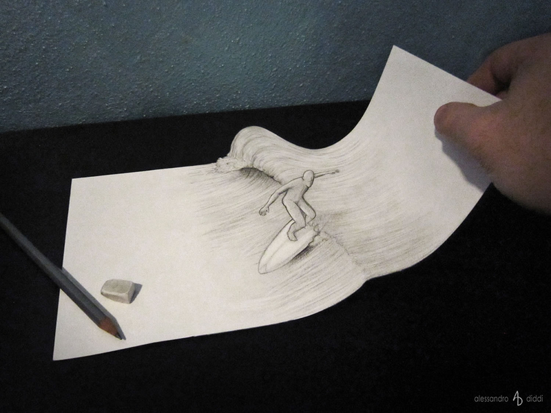 Illustration for article titled These anamorphic drawings will screw up your brain